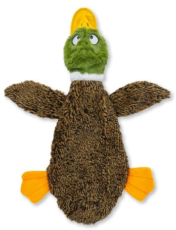 Best Pet Supplies Squeaky Dog Toys with Soft Durable Fabric for Small, Medium and Large Pets Interactive Toy for Indoor Play, Supports Active Biting and Play - 1Wild Duck, Small