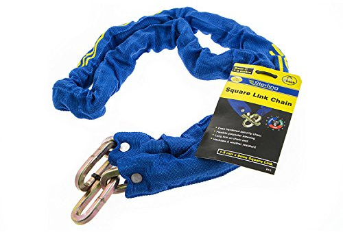 Sterling 815 8mm x 1.5mtr Manganese Square Link Chain, Blue, 1.5 m
