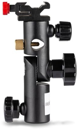 Walimex 17040 Metall Blitz- und Schirmhalter (für Kompaktblitze und Reflex-/Durchlichtschirme)