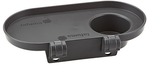 Lafuma Getränkehalter für Relax-Liegestühle und Alu Cham/Low-Sessel, Anthrazit, LFM2425-1229