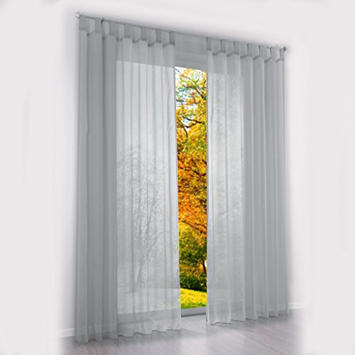 Thinkbay Schlaufenschal, handgefertigt, Silber, H x B 225 x 140 cm