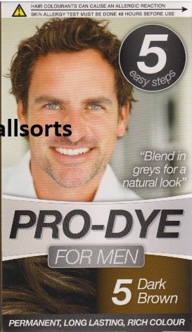 Glamorize Pro Dye Creme Colour Hair Dye for Men Shade, 5 - Dark Brown