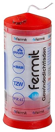 Stabilo-Sanitaer PTFE Gewindedichtfaden 175m, Gewindedichtband temperaturbeständig von -200°C bis +240°C, Gewindedichtmittel nicht entzündbar und nicht brennbar.
