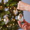 Paper High Efecto Antiguo Cristal Navidad Bola de Árbol Copos Nieve Design-Pack de Tres