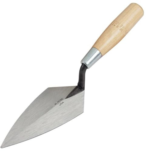 Kraft Tool RO50-5 W. Rose Pointing Trowel with Wood Handle, 5 x 2-1/2-Inch