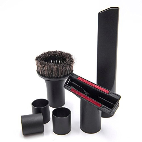 vhbw 6-TLG. Universal Düsen-Set für Diverse Staubsauger - 32 mm / 35 mm Schwarz