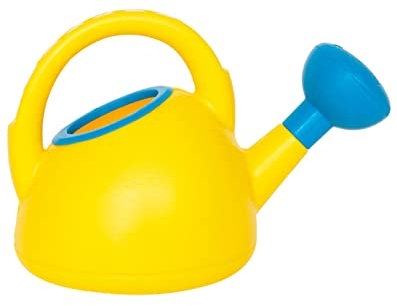 Hape Arrosoir Enfant Jardinage Jaune & Bleu - Jouet Jardin 2 Ans et Plus - Travail de la Terre et Le Sable pour Laisser Exprimer sa Créativité - Jouet Sûr & Durable