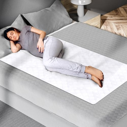Epica Premium Ultra Plus Waterproof Sheet Protector Bed Pad, Under-pad, Quilted, Waterproof, and Washable, 34 x 52 for Children or Adults with Incontinence 34”x 52” (500 Washes ) Pack of 1