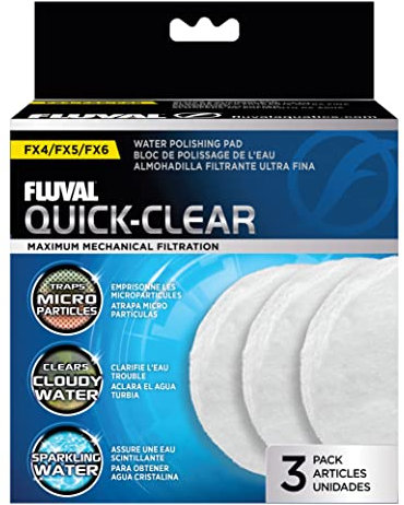 Fluval Pack de 3 Blocs de Polissage de l’Eau FX5/FX6 pour Aquariophilie