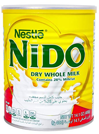 Nestle Nido Milk Powder, Imported, (400 gm), 14.1 Ounce Can