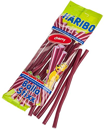HARIBO Balla Stixx (ehemals Balla Balla) Kirsch, Gummibärchen, Weingummi, Fruchtgummi, 200 g