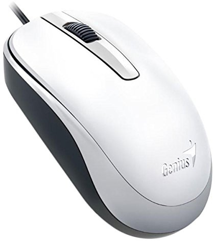 Genius DX-120 - Ratón, color blanco/ negro