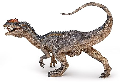 Papo - Figurine Dilophosaure Réaliste Jouet Enfant - 3 Ans + - Collection Dinosaures - Jeu Éducatif Monde Préhistorique - Idée Cadeau Jouet Fille Garçon - 14 Cm X 4.5 Cm X 13 Cm