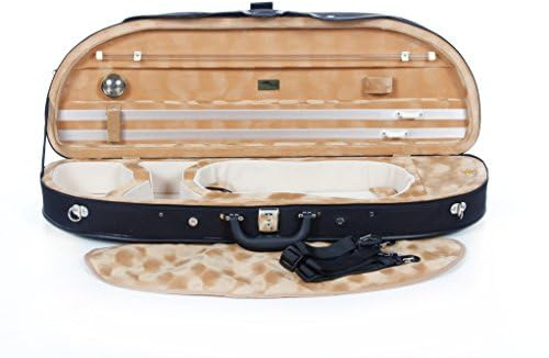 Schaumstoff Geigenkoffer 4/4 Classic Schwarz - Honigfleckenmuster M-case