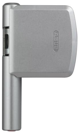 ABUS Scharnierseitensicherung FAS101 - Fenster-Zusatzschloss für die Scharnierseite - ABUS-Sicherheitslevel 10 - 27952 - Silber