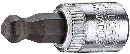 GEDORE IN20K4 20 K 4 Schraubendrehereinsatz 1/4' Kugelkopf Innen-6-kant 4 mm