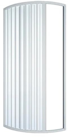 Box ducha semicircular asimétrico de Tina cabina PVC 70 x 90 Izquierda SX