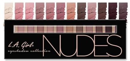 L.A. Girl Beauty Brick Eyeshadow, Nudes, 0.42 Ounce, Powder