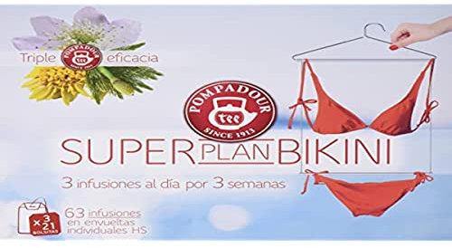 Pompadour - Cofre Reto Super Tú - 3 Variedades de tés e infusiones - Cola de Caballo, Quema-grasa Plus y Delgaxan Fibra Plus - Caja regalo surtido - 80 bolsitas