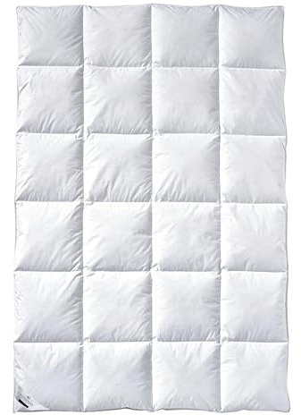 Billerbeck Daunendecke Clivia 90 | Winterdecke 155 x 220 cm | Warm | 90% Daunen, 10% Federn