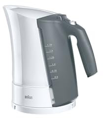 Braun Household MultiQuick 5 WK 500 WH Wasserkocher - 3000 Watt Teekocher mit Schnellkochsystem kocht Wasser in 35 Sekunden, Anti-Kalk Filter, Abschaltautomatik, 1,7 Liter, Weiß
