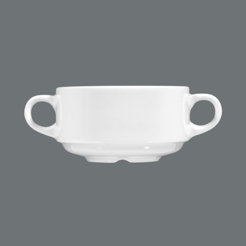 Seltmann 001.162264 Weiden Meran Modern - Taza para sopa (porcelana, redonda, 0,27 L, 5,5 cm de altura, 10 cm de diámetro), color blanco