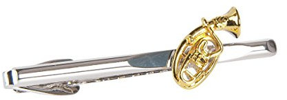 Unbekannt Krawattenhalter Tenorhorn (klein) - Schönes Geschenk für Musiker mit Geschenkverpackung