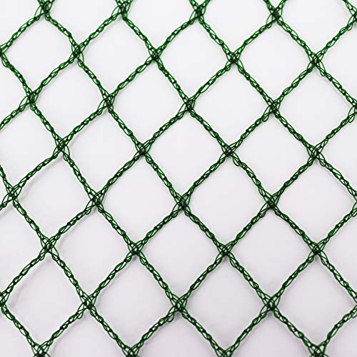 Aquagart® Dammnät, mörkgrönt, tätt maskig: Maskstorlek 15 mm x 15 mm, lövnät, dammskyddsnät, fågelförsvar, robust nät, olika storlekar (8 m, 6 m brett grön)