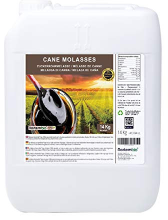 Nortembio Agro Mélasse de Canne 14 Kg. 100% Naturelle. Favorise la Croissance de Cultures. Usage Universel. Non Sulfuré.