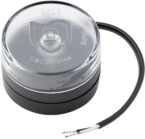 attwood 5580A7 Waketower All-Round Marine Boat LED Navigation Light, Silver, One size (5580-A7)