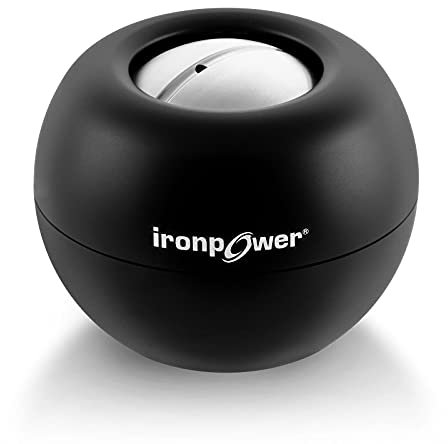 Kernpower Ironpower, gyroskopischer Handtrainer aus Edelstahl mit High-End-Rotor, das Original (Schwarz)