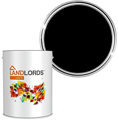 Landlords Anti Damp Paint | Matt Finish | Prevent Build-up of Mildew | Paint for Wall and Ceiling | Anti Condensation and Mould | 1L Black