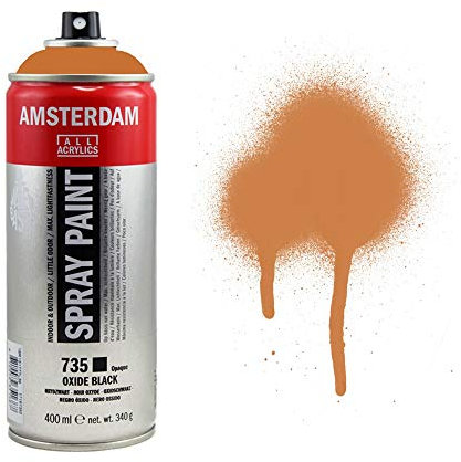 Amsterdam Sprühfarbe - 400 ml Goldocker 231 - Wasserbasierend, geruchsarm, lichtecht, deckend, permanent - Perfekt für den Studioeinsatz, gleichmäßige Schichten, Farbübergänge, Nass-in-Nass-Techniken