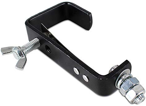 Beamz CC50SB Black G Clamp Lighting Truss Clamp - 30kg Capacity, Fits 50mm Tubes, Robust Galvanized Steel, Stage and Theatrical Lighting Clamp for DJ, Events, Trussing