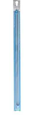 MILWARD 2221405 Knitting Needles Single Point, 40cm, No4.0, Silver Grey, 4mm