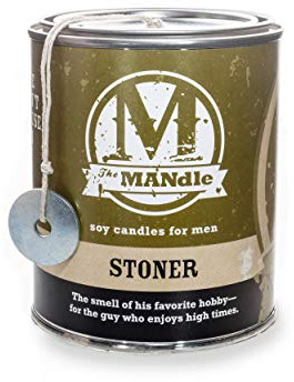 ECO CANDLE CO. The Mandle Soy Candle for Men - Scents of Marijuana - Stoner, 15 oz. Paint Can - 100% Soy Wax, No Lead, Hand Poured, Phthalate Free, Made from Midwest Grown Soybeans