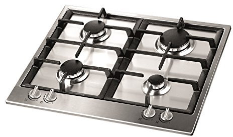 Vitrokitchen EN62IB Integrado Encimera de gas Acero inoxidable hobs - Placa (Integrado, Encimera de gas, Acero inoxidable, Acero inoxidable, Acero inoxidable, propano/butano)
