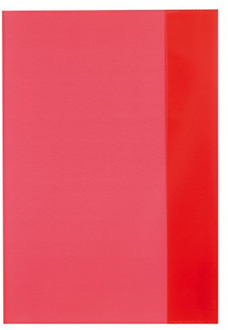 10 Herlitz Heftumschläge/Hefthüllen DIN A5 / Farbe: transparent rot