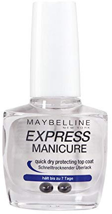 Maybelline New York Nagelpflege, Express Manicure Schnelltrocknender Überlack, Transparent
