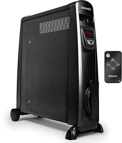 Duronic Electric Heater HV102 Oil Free Convection Heaters, Micathermic Panel Heaters, Portable Radiator with Mica Panels Convector Radiators for Heating Up Homes, Bedrooms, Offices & Garage Spaces