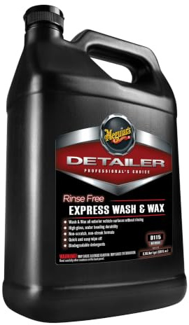 Meguiar's Detailer Wash & Wax Express D11501 Nettoyant et Cire sans rinçage pour Voiture 3,79 l