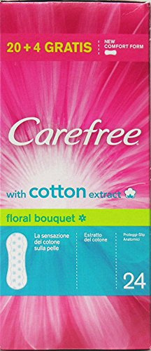 12 x CAREFREE Slipeinlagen Floral Bouquet 20 + 4 Stück