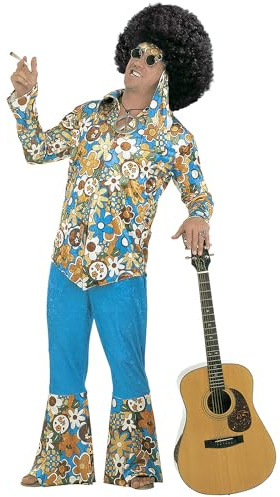W WIDMANN MILANO Party Fashion - Kostüm Hippie Man, Flower Power, Faschingskostüm