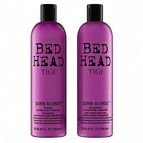 Colour Combat - The Dumb Blonde System by TIGI Bed Head Hair Care Tween Set Shampoo 750ml and Conditioner 750ml (packaging may vary)