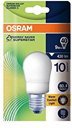 Osram Energiesparlampe 9 W, E27 667250