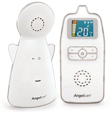 Angelcare Babyphone AC423-D, ÖKO-Test Testsieger, strahlungsarm, bis zu 250m Reichweite, Nachtlicht, Raumtemperaturanzeige