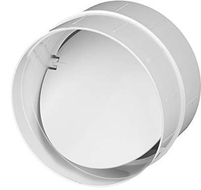 Awenta Raccord de clapet anti-retour pour tuyau de ventilation en plastique ABS Ø 125 mm Tuyau d'évacuation d'air 125 mm PVC