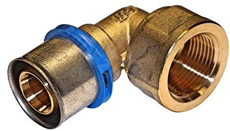EasyPRESS Pressfitting Winkelübergang IG 90° DVGW für Mehrschichtverbundrohr u. PE-RT (Pressprofil: TH - Kontur) Winkelübergang IG 90° in (16 x 3/4)