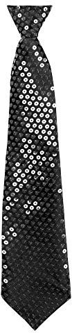 Boland 52953 Cravate Spangles Noir Env. 40 cm