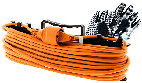 Prolongateur Jardin 2x1,5mm² 25m - Orange - Zenitech